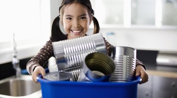 Teach girls the importance of recycling, and have them do it at home.