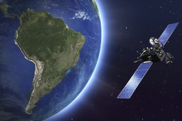Satellite taking images of the earth from space Satellite taking images of the earth from space