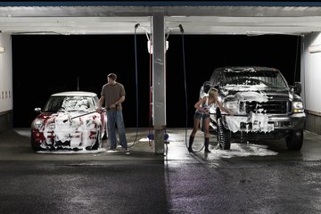 A self-service car wash does not require additional employees. A self-service car wash does not require additional employees.