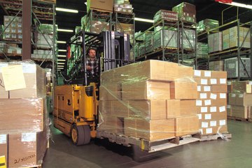 warehouse worker driving forklift warehouse worker driving forklift