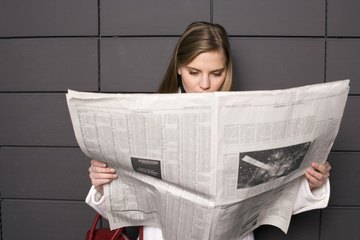 Woman with paper Woman with paper