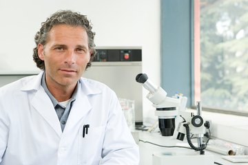 Portrait of a lab technician Portrait of a lab technician