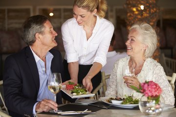 Ideally, all courses should be served to all guests in one trip. Ideally, all courses should be served to all guests in one trip.