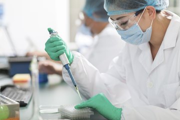 Scientist in lab Scientist in lab