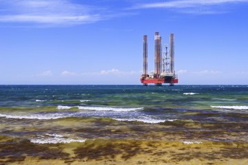 Oil rig of coast Oil rig of coast