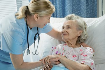 Nurses deal with demanding patients. Nurses deal with demanding patients.
