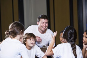 Many P.E. teachers coach sports teams, and the ability to motivate players is key to success. Many P.E. teachers coach sports teams, and the ability to motivate players is key to success.