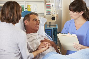 Registered nurses assist and treat patients. Registered nurses assist and treat patients.