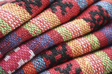 Folded wool blankets Folded wool blankets
