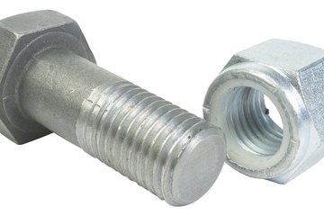Close up of nut and bolt. Close up of nut and bolt.