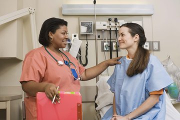 Nurse with patient Nurse with patient