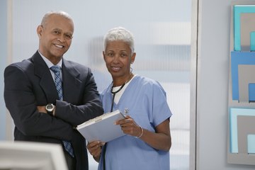 Administrators have the largest role in a hospital. Administrators have the largest role in a hospital.