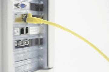 Close up of ethernet in computer. Close up of ethernet in computer.