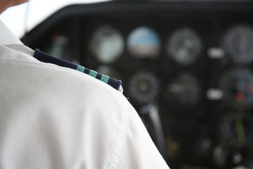 Copilot with three stripes on epaulet Copilot with three stripes on epaulet
