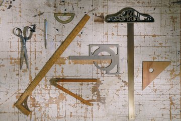 Assorted drafting tools. Assorted drafting tools.