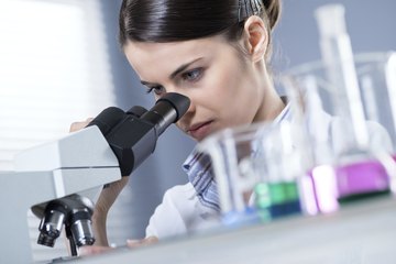 Scientist in lab Scientist in lab