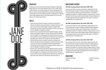 A creative horizontal resume will stand out in a pile of vertical ones. A creative horizontal resume will stand out in a pile of vertical ones.