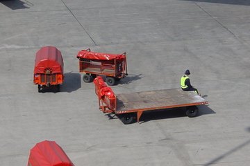 Baggage handling and fueling are below-the-wing work Baggage handling and fueling are below-the-wing work