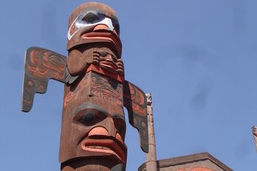 The totem pole is an important cultural artifact. The totem pole is an important cultural artifact.