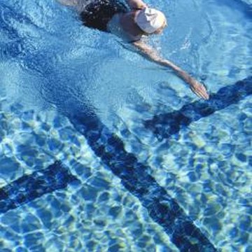 clear green water in pool