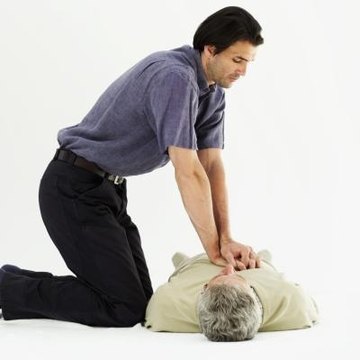 Keep arms straight when performing CPR.