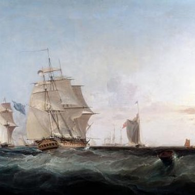 Photos.com/Photos.com/Getty Images Broadside was a 1962 Milton Bradley game involving 19th century naval sailing ships.