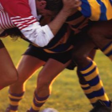 Comstock/Comstock/Getty Images There is no scrimmage in tag rugby as this is a full-contact maneuver.