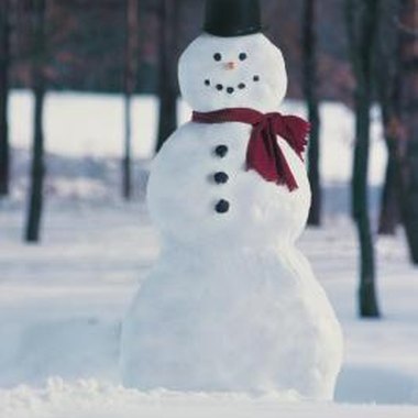 Comstock/Comstock/Getty Images Preschool children will enjoy making a snowman replica from a plastic bottle.