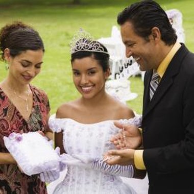 Jupiterimages/Brand X Pictures/Getty Images The quinceanera honoree has just reached an important milestone in her life.