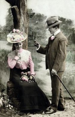 Brand X Pictures/Stockbyte/Getty Images Social etiquette was decidedly more strict and, in many ways, more complicated than modern etiquette.