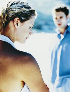 Digital Vision./Photodisc/Getty Images Manipulative boyfriends can make you feel like you're always "walking on eggshells" because they become easily upset.
