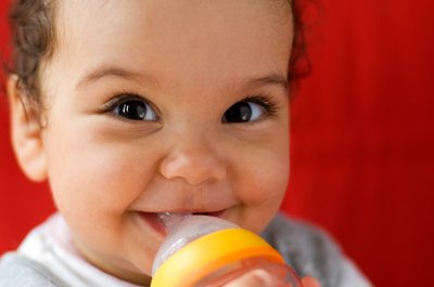 Keep things out of your baby's mouth when she's moving.
