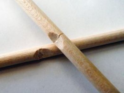 Notch the dowels