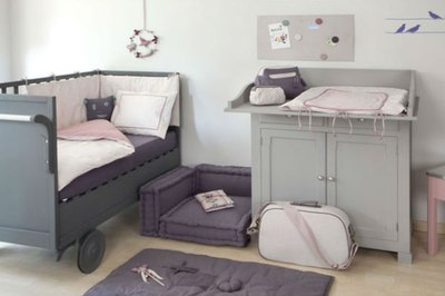 There's nothing boring about an all-gray nursery.