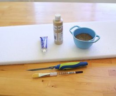 You'll need styrofoam, paint, a ruler and a few specialty tools.
