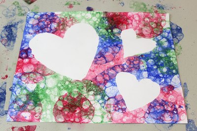 Soap bubble art paintings