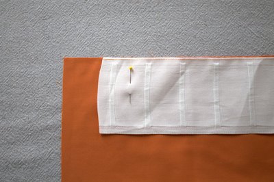 Pinch pleat supplies.