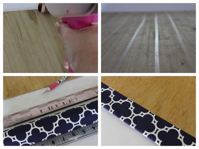 Wrap the piece of plywood.