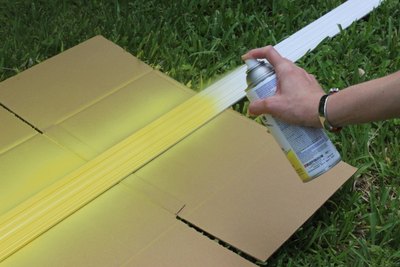 Whenever possible, spray paint your project outdoors.