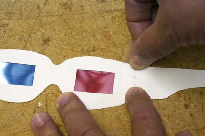 Tape temples to frame.