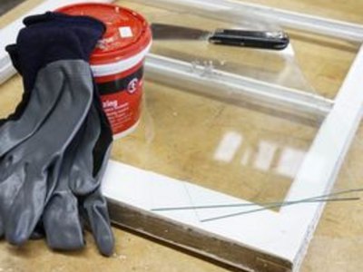 Things you'll need to reglaze a window.