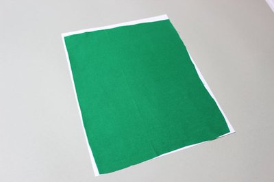 Cut fabric and place on paper