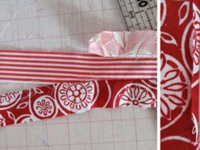 The strips, sewn together.