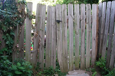 Gate in need of repair.