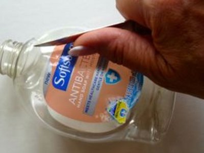 Peel the labels.