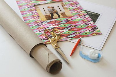 Gather your supplies before getting down to business hanging a gallery wall.