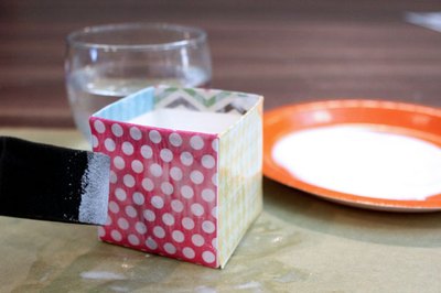 Apply the decoupage glue