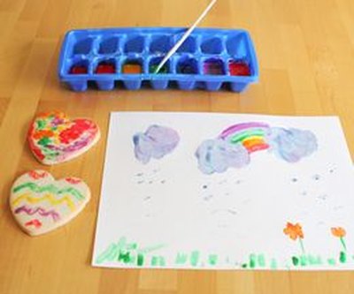 Edible paint can be used on paper as well as food.
