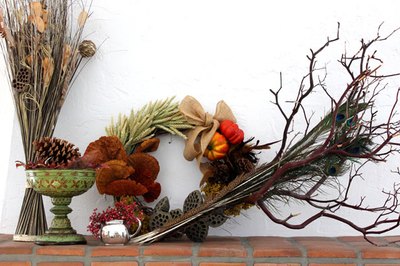 Autumn foliage is a perfect choice for fall decor.