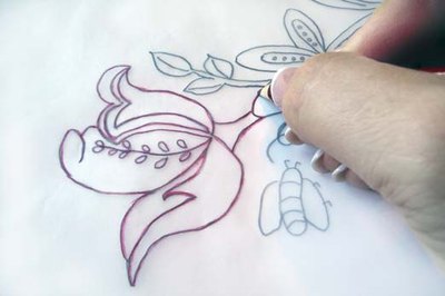 Re-trace on the back with transfer pencil